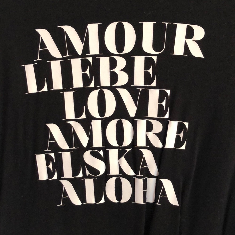 black graphic t-shirt